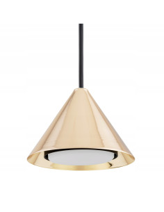 Lampa wisząca ELIT 1 ZŁOTY CZARNY – nowoczesny element glamour do biura, salonu i jadalni, 100 cm, energooszczędna.