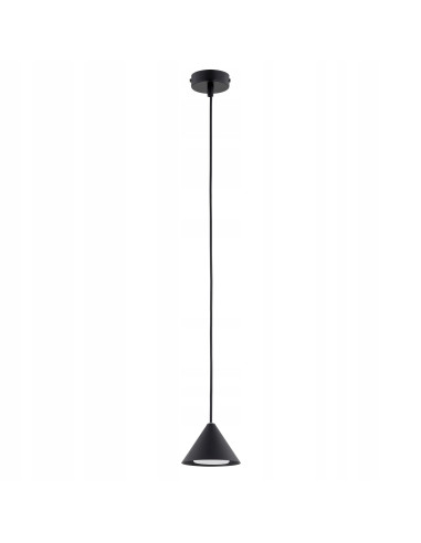 Lampa sufitowa ELIT 1 BLACK z metalowym kloszem, 100 cm – nowoczesny design do biura i kuchni, producent Emibig