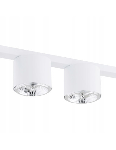 Listwa NANO z 5 Reflektorami Biała - Eleganckie Oświetlenie Metalowe do Domu i Biura, Nowoczesny Design