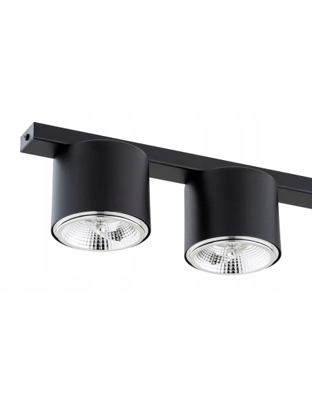 Listwa Oświetleniowa NANO 5 GU10 - Czarna, Minimalistyczna z 5 Reflektorami do Nowoczesnych Wnętrz