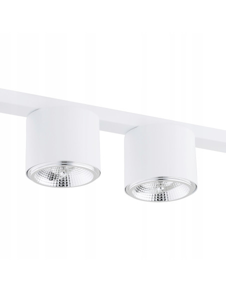 Lampa sufitowa NANO 4-punktowa GU10 w białym kolorze - nowoczesne oświetlenie do biur i minimalistycznych wnętrz