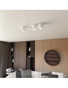 Lampa sufitowa NANO 3 WHITE – nowoczesny plafon z 3 źródłami światła GU10 w minimalistycznym stylu dla eleganckich wnętrz 2