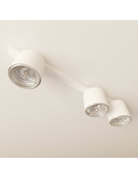 Lampa sufitowa NANO 3 WHITE – nowoczesny plafon z 3 źródłami światła GU10 w minimalistycznym stylu dla eleganckich wnętrz