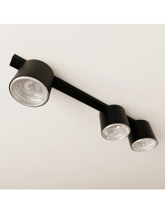 Plafon sufitowy NANO 3xGU10 w kolorze czarnym - nowoczesny design do biura, kuchni i salonu 2