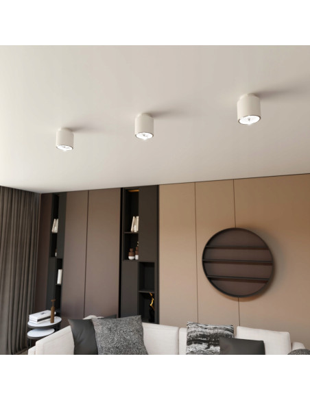 Reflektor sufitowy NANO 1 WHITE AR-111 - elegancki punkt świetlny z metalu, idealny do nowoczesnych wnętrz.