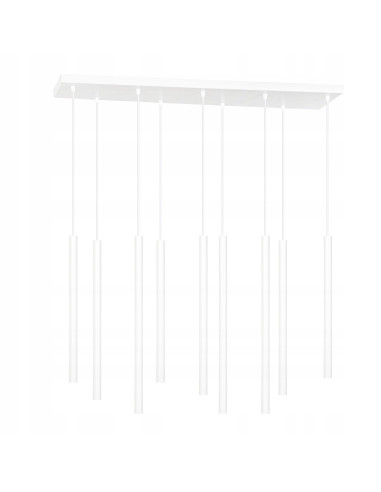 Lampa sufitowa SELTER 9 WHITE - Nowoczesny design z 9 punktami świetlnymi do salonu, biura i jadalni - Emibig