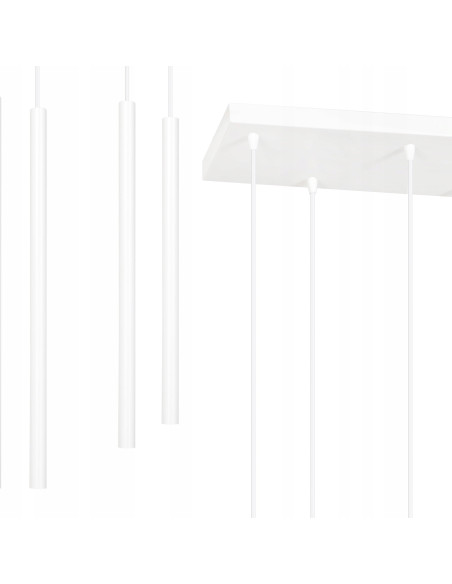 Lampa sufitowa SELTER 9 WHITE - Nowoczesny design z 9 punktami świetlnymi do salonu, biura i jadalni - Emibig