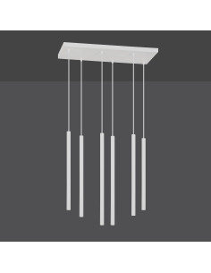 Lampa sufitowa SELTER 6 WHITE - Nowoczesne oświetlenie z 6 punktami świetlnymi do eleganckich wnętrz.