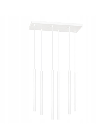 Lampa sufitowa SELTER 6 WHITE - Nowoczesne oświetlenie z 6 punktami świetlnymi do eleganckich wnętrz.
