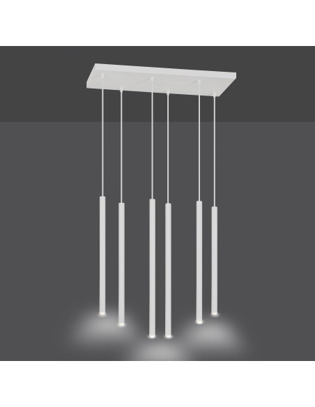 Lampa sufitowa SELTER 6 WHITE - Nowoczesne oświetlenie z 6 punktami świetlnymi do eleganckich wnętrz.