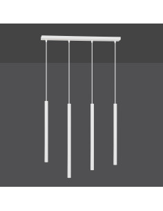 Lampa sufitowa SELTER 4 WHITE - nowoczesne oświetlenie z eleganckim designem do biur i mieszkań