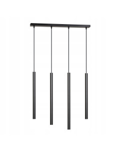 Lampa sufitowa SELTER G9 czarna z 4 punktami świetlnymi - nowoczesne oświetlenie do każdego wnętrza