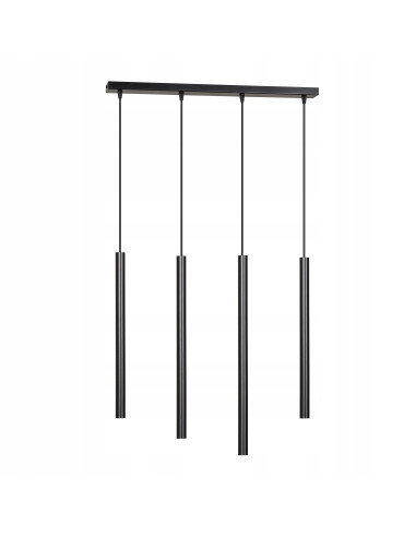 Lampa sufitowa SELTER G9 czarna z 4 punktami świetlnymi - nowoczesne oświetlenie do każdego wnętrza