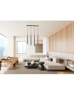 Lampa sufitowa SELTER G9 czarna z 4 punktami świetlnymi - nowoczesne oświetlenie do każdego wnętrza 2