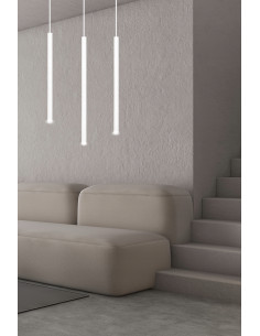 Lampa wisząca SELTER 3 WHITE - nowoczesny metalowy żyrandol do biura i salonu, 3 źródła światła, elegancki design. 2