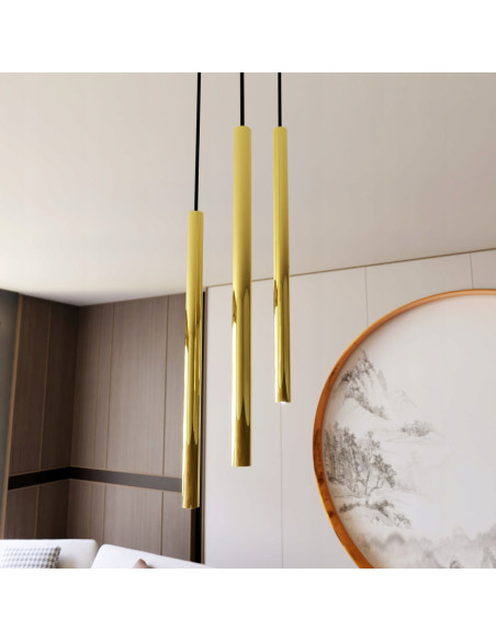 Lampa sufitowa SELTER 3 PREMIUM GOLD - nowoczesna lampa w stylu glamour z trzema punktami świetlnymi