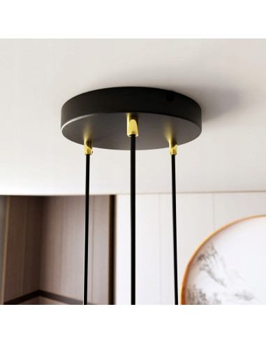 Lampa sufitowa SELTER 3 PREMIUM GOLD - nowoczesna lampa w stylu glamour z trzema punktami świetlnymi