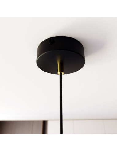 Lampa sufitowa SELTER 1 BLACK GOLD – elegancka lampa glamour z metalowymi detalami do nowoczesnych wnętrz