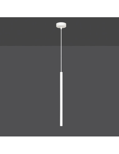 Lampa sufitowa SELTER 1 G9 w białym kolorze - nowoczesny design do kuchni, jadalni i biura