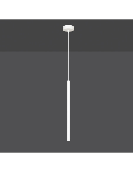 Lampa sufitowa SELTER 1 G9 w białym kolorze - nowoczesny design do kuchni, jadalni i biura