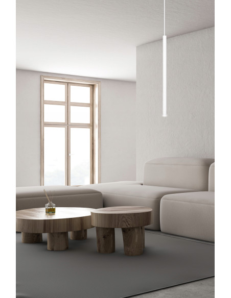 Lampa sufitowa SELTER 1 G9 w białym kolorze - nowoczesny design do kuchni, jadalni i biura