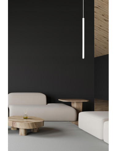 Lampa sufitowa SELTER 1 G9 w białym kolorze - nowoczesny design do kuchni, jadalni i biura