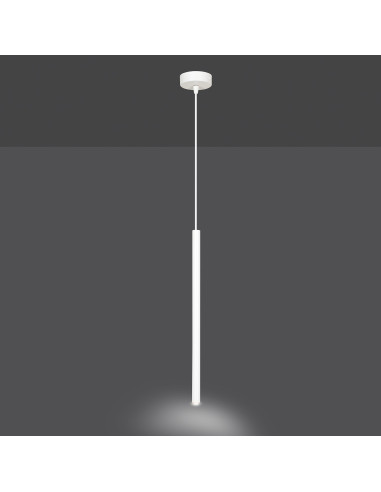 Lampa sufitowa SELTER 1 G9 w białym kolorze - nowoczesny design do kuchni, jadalni i biura