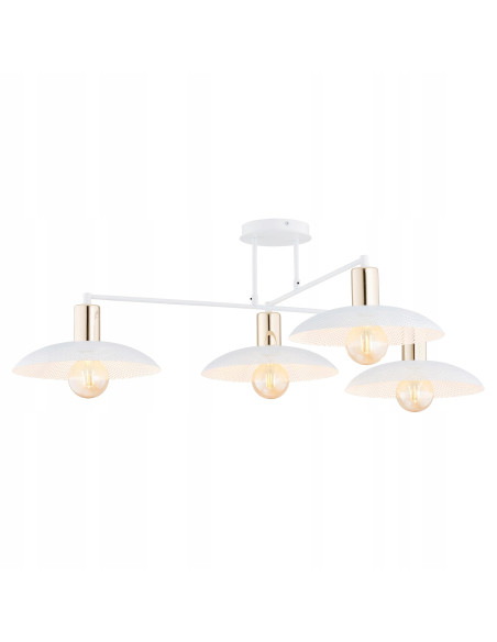 Elegancka lampa sufitowa SPIRIT 4 – nowoczesny plafon kuchenny z białymi kloszami i funkcjonalnym designem