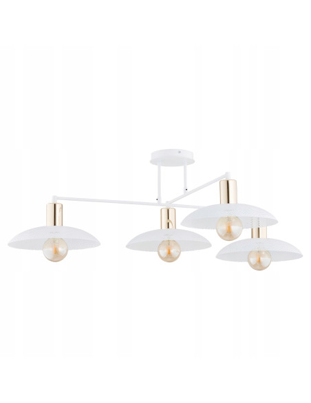 Elegancka lampa sufitowa SPIRIT 4 – nowoczesny plafon kuchenny z białymi kloszami i funkcjonalnym designem