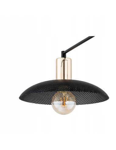 Elegancka lampa wisząca SPIRIT 2 BLACK - nowoczesny plafon z metalowymi kloszami do biura, kuchni i salonu