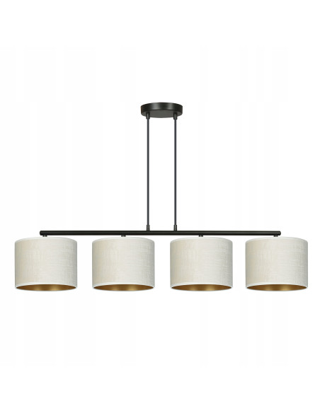 Lampa wisząca HILDE 4 BL - elegancka lampa w stylu nowoczesnym, idealna do biura, jadalni i salonu.