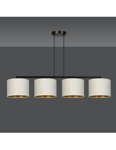 Lampa wisząca HILDE 4 BL - elegancka lampa w stylu nowoczesnym, idealna do biura, jadalni i salonu. 2