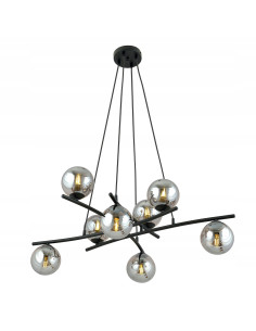 Lampa sufitowa ESSA 8 - Stylowa lampa z chromowanymi kloszami do nowoczesnych wnętrz