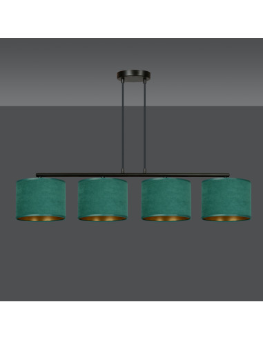 Lampa HILDE 4 BL w kolorze zielonym – elegancki dodatek do kącika czytelniczego oraz stylowych wnętrz.