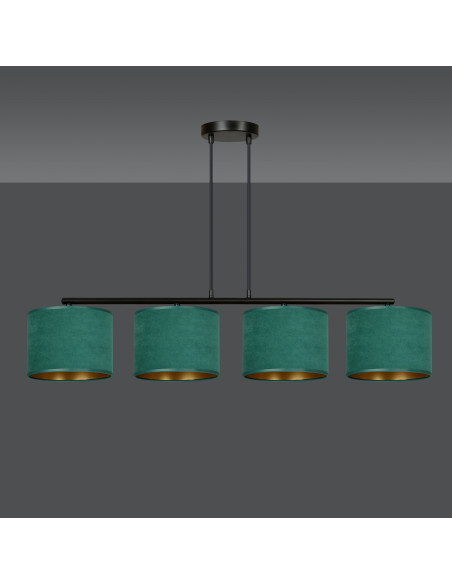 Lampa HILDE 4 BL w kolorze zielonym – elegancki dodatek do kącika czytelniczego oraz stylowych wnętrz.