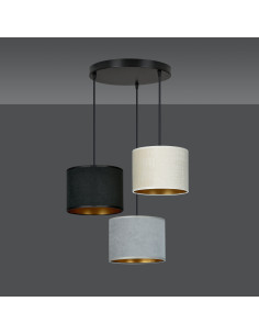 Lampa wisząca HILDE 3 BL PREMIUM z regulacją wysokości, elegancka, nowoczesna, idealna do każdego wnętrza. 2