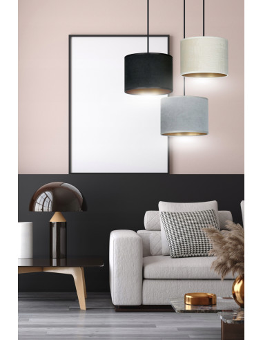 Lampa wisząca HILDE 3 BL PREMIUM z regulacją wysokości, elegancka, nowoczesna, idealna do każdego wnętrza.