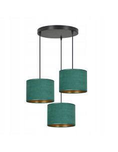 Lampa Velvet HILDE 3 PREMIUM w Turkusie i Zieleni z Regulacją – Stylowe Oświetlenie do Wnętrz Eleganckich