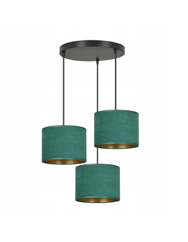 Lampa Velvet HILDE 3 PREMIUM w Turkusie i Zieleni z Regulacją – Stylowe Oświetlenie do Wnętrz Eleganckich