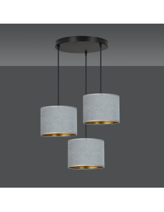 Lampa stołowa Emibig HILDE 3 BL PREMIUM z welurowym kloszem, złote wykończenie, elegancka do nowoczesnych wnętrz 2