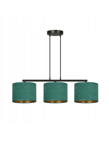 Lampa wisząca HILDE 3 BL w kształcie "T", 3 źródła E27, elegancki design dla biura i wnętrz nowoczesnych