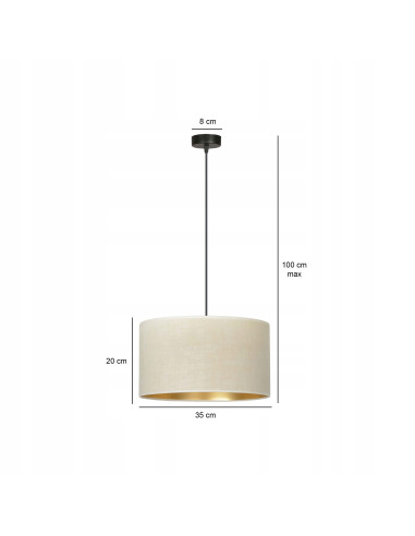 Lampa podłogowa HILDE E27 - elegancka, regulowana wysokość, idealna do biura i nowoczesnych wnętrz.