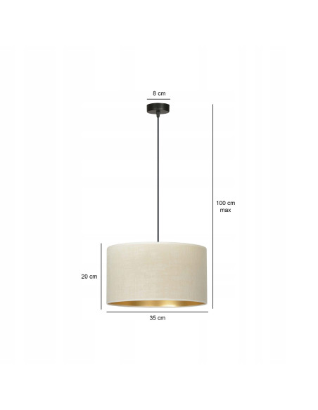 Lampa podłogowa HILDE E27 - elegancka, regulowana wysokość, idealna do biura i nowoczesnych wnętrz.