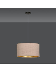 Lampa wisząca HILDE w eleganckim różu z welurowym abażurem, nowoczesny design do sypialni i biura, E27 2