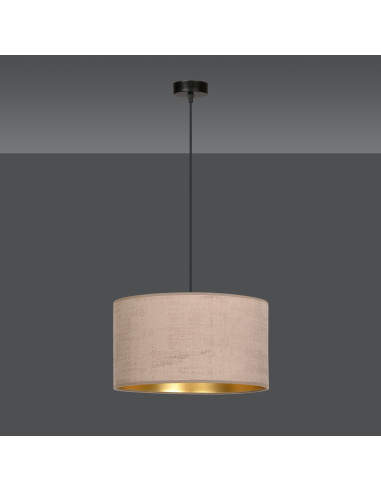 Lampa wisząca HILDE w eleganckim różu z welurowym abażurem, nowoczesny design do sypialni i biura, E27