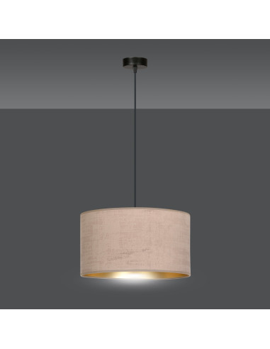 Lampa wisząca HILDE w eleganckim różu z welurowym abażurem, nowoczesny design do sypialni i biura, E27