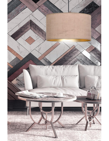 Lampa wisząca HILDE w eleganckim różu z welurowym abażurem, nowoczesny design do sypialni i biura, E27