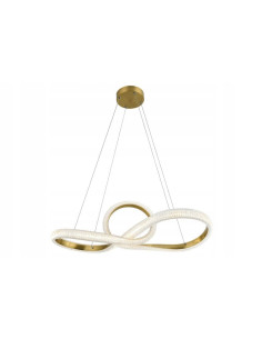 Lampa wisząca Anchorage LED w eleganckim złotym kolorze - nowoczesny design do salonów i przestrzeni domowych