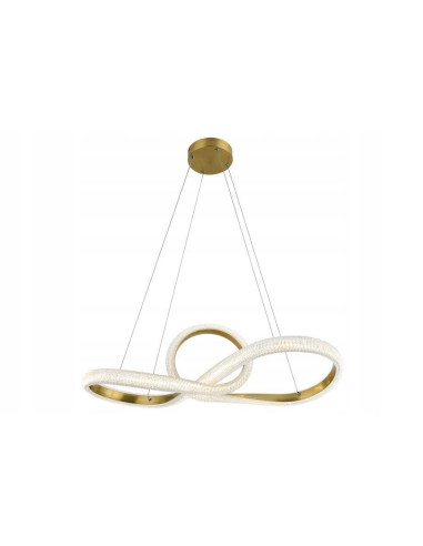 Lampa wisząca Anchorage LED w eleganckim złotym kolorze - nowoczesny design do salonów i przestrzeni domowych