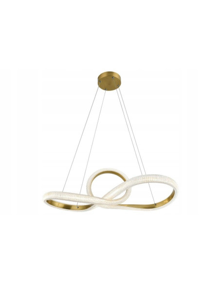 Lampa wisząca Anchorage LED w eleganckim złotym kolorze - nowoczesny design do salonów i przestrzeni domowych